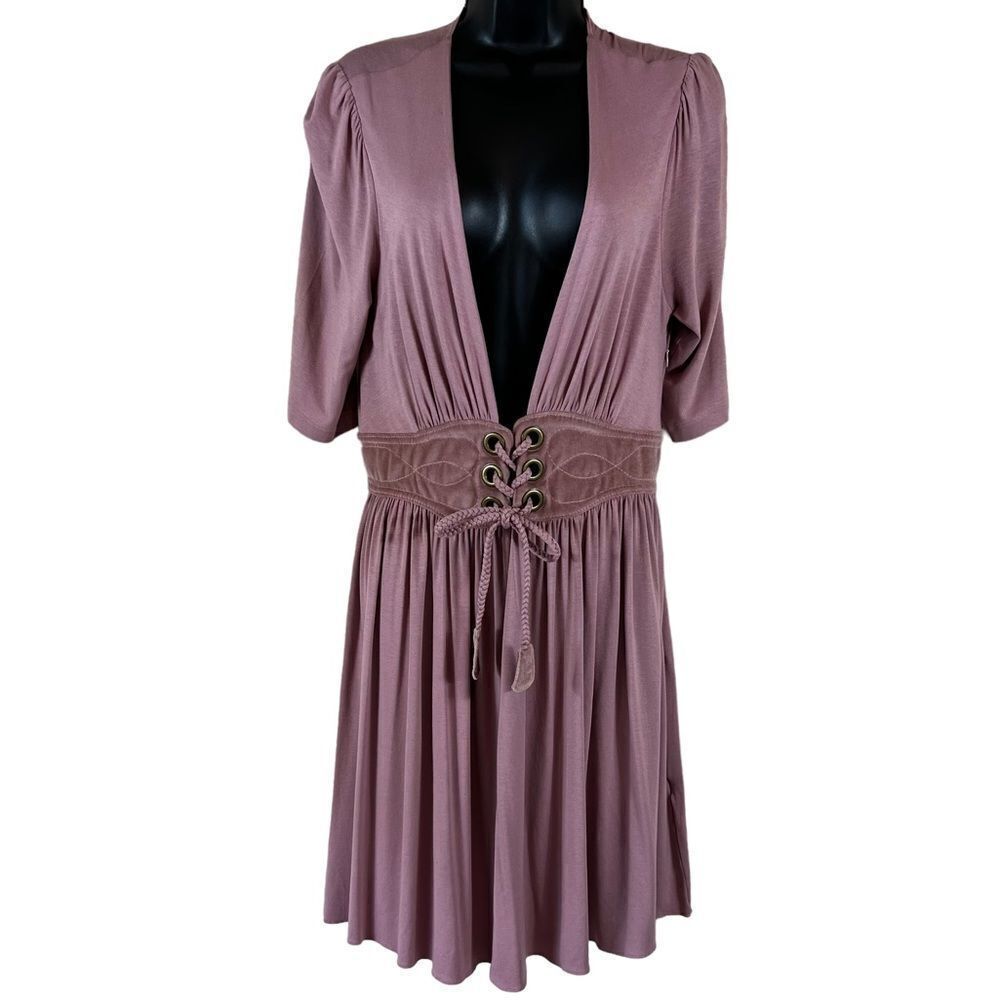 Ingwa Melero Mauve Jersey Elena Mini Dress